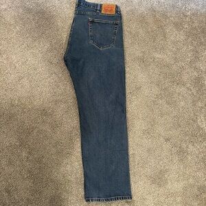 Levi's Blue 505 Straight Jeans Classic Style